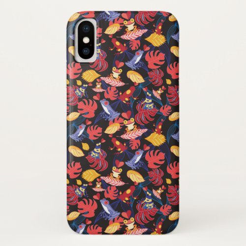 Pattern Of The Lovers Frogs iPhone X Case