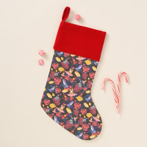Pattern Of The Lovers Frogs Christmas Stocking