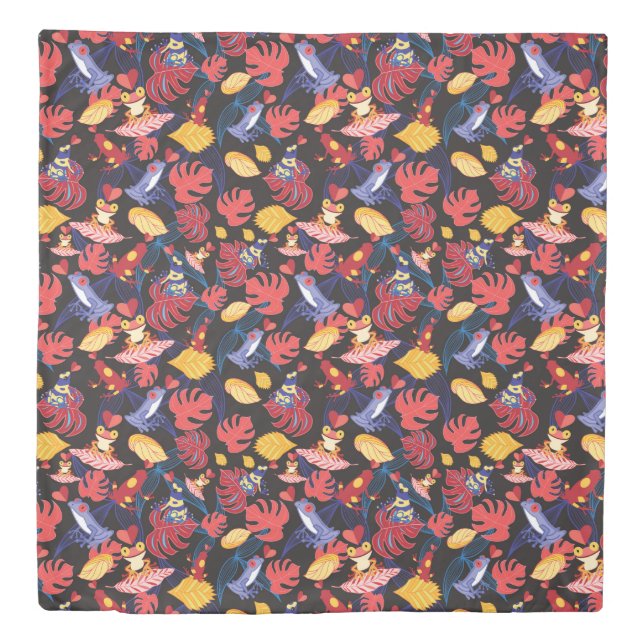 Pattern Of The Lovers Frogs Duvet Cover (Front)