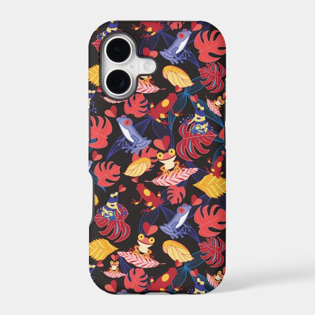 Pattern Of The Lovers Frogs Iphone Case (Back)