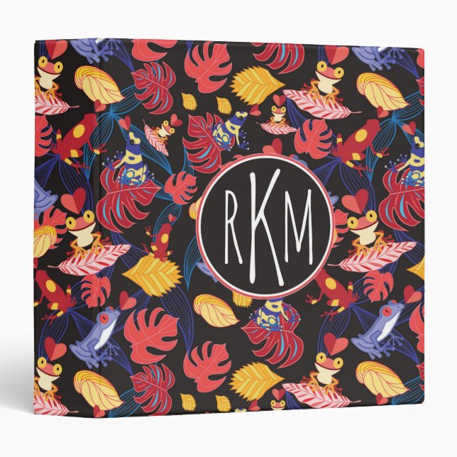 Pattern Of The Lovers Frogs | Monogram Binder (Front/Spine)
