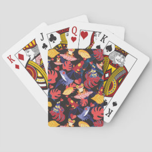 Pattern Of The Lovers Frogs Poker Cards