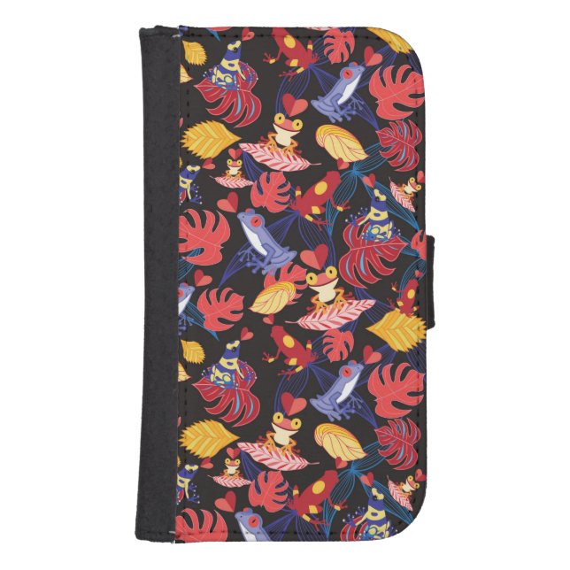 Pattern Of The Lovers Frogs Samsung Galaxy Wallet Case (Front)