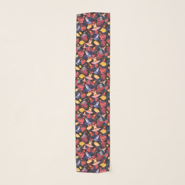Pattern Of The Lovers Frogs Scarf (Front)