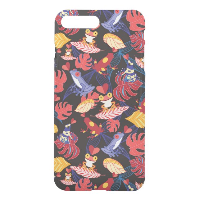 Pattern Of The Lovers Frogs Uncommon iPhone Case (Back)