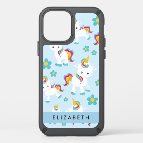 Pattern Of Unicorns Cute Unicorns Your Name Speck iPhone 12 Case