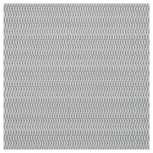 Pattern of Wavy Colorful Hearts in black color Fabric