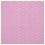 Pattern of Wavy Hearts in pink color Fabric