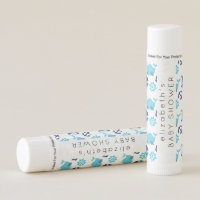 Pattern Of Whales, Blue Whales, Baby Shower Lip Balm