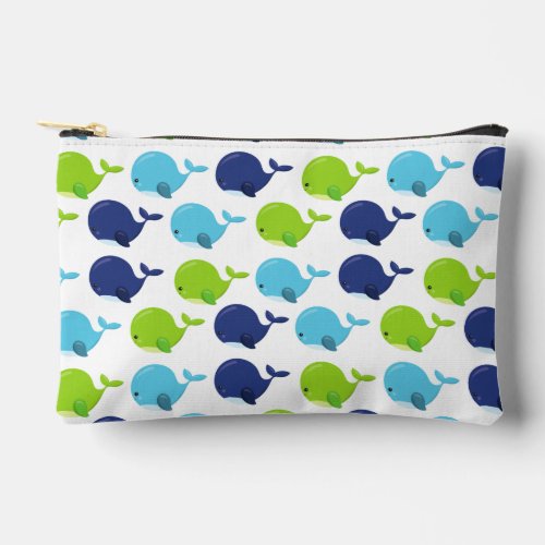 Pattern Of Whales Cute Whales Sea Animals Accessory Pouch