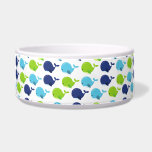 Pattern Of Whales, Cute Whales, Sea Animals Bowl<br><div class="desc">Cute,  fun and adorable pattern with blue and green whales. Modern and trendy gift,  perfect for the whale lover in your life.</div>