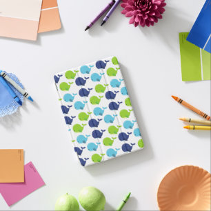 Pattern Of Whales, Cute Whales, Sea Animals iPad Mini Cover