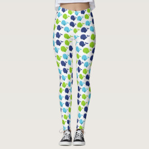 Pattern Of Whales, Cute Whales, Sea Animals Leggings