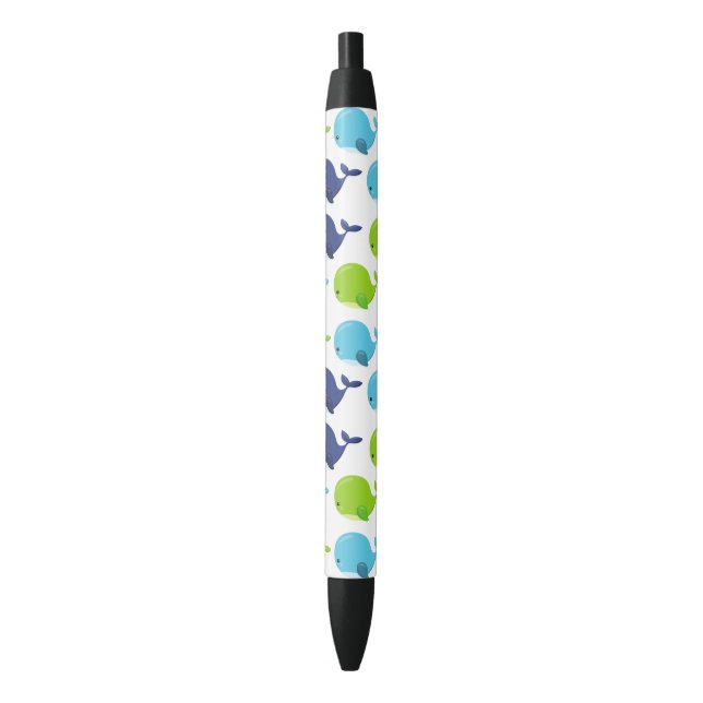 Pattern Of Whales, Cute Whales, Sea Animals Pen (Front Vertical)