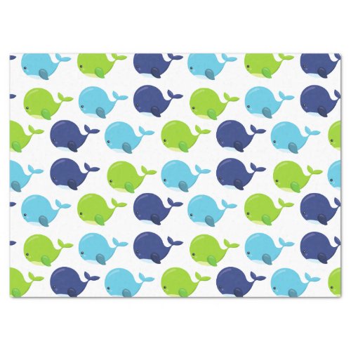 Pattern Of Whales Cute Whales Sea Animals Tissue Paper