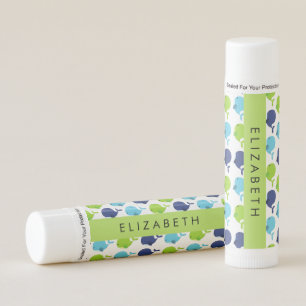Pattern Of Whales, Cute Whales, Your Name Lip Balm