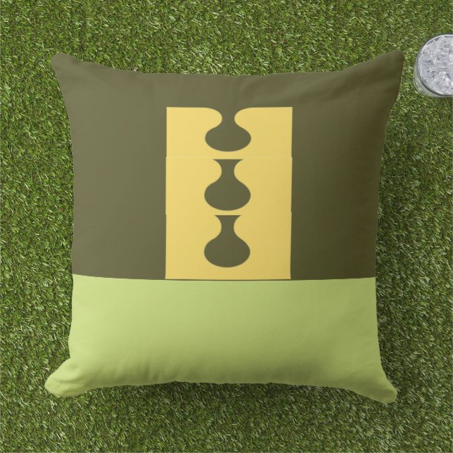 Pattern Outdoor Pillow (Grass)