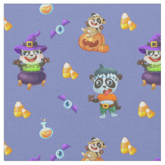 Pattern Panda Frankenstein Pumpkin Zombie Princess Fabric