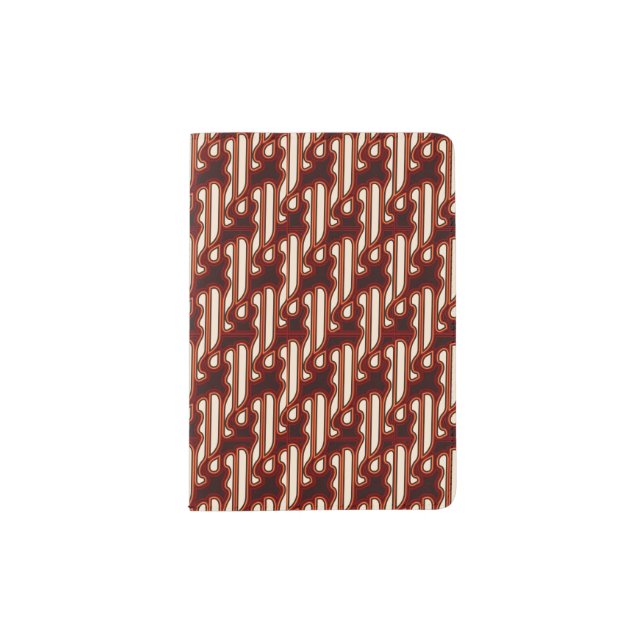 Pattern Parang Colours Batik Passport Holder (Front)