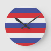 DO NOT ANTI red circle with slash symbol Large Clock | Zazzle