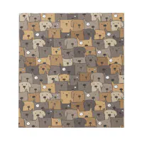 Pattern Pets Cute Dogs Love Notepad