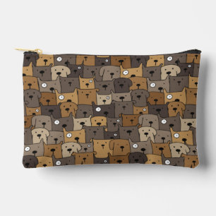 Pattern Pets Cute Dogs Lover Accessory Pouch