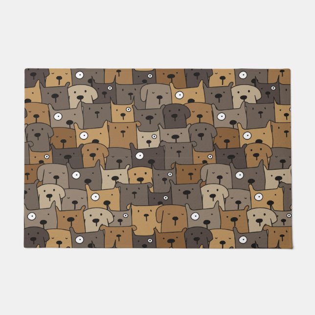 Pattern Pets Cute Dogs Lover  Doormat (Front)