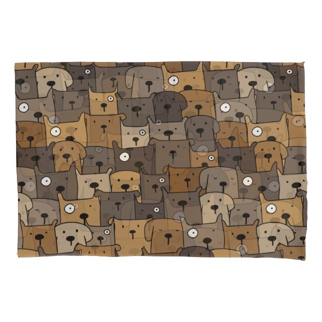 Pattern Pets Cute Dogs Lover  Pillow Case (Front-Left)