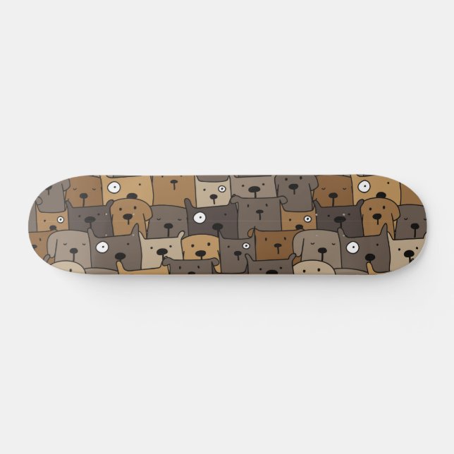 Pattern Pets Cute Dogs Lover   Skateboard (Horz)