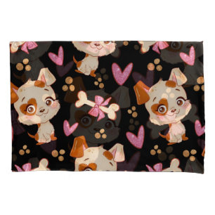 Pattern Pets Cute Funny Puppy Lover    Pillow Case