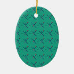 Pattern Portland Airport carpet Ceramic Ornament