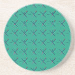 Pattern Portland Airport carpet Drink Coaster