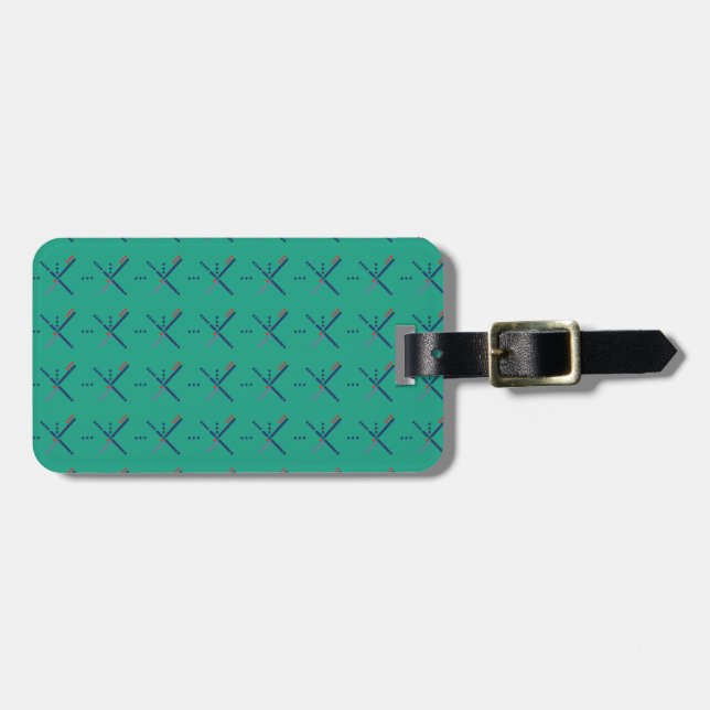 Pattern Portland Airport carpet Luggage Tag (Front Horizontal)