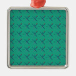 Pattern Portland Airport carpet Metal Ornament