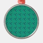 Pattern Portland Airport carpet Metal Ornament