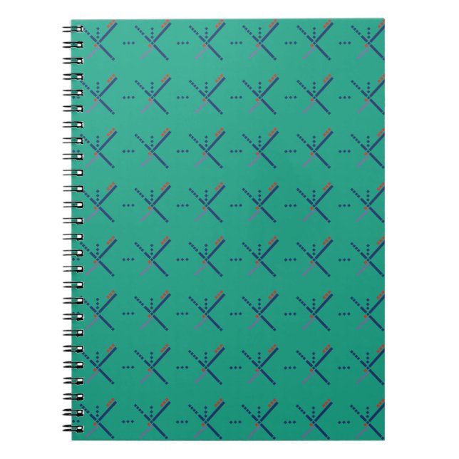 Pattern Portland Airport carpet Notebook (Front)