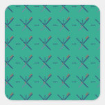 Pattern Portland Airport carpet Square Sticker