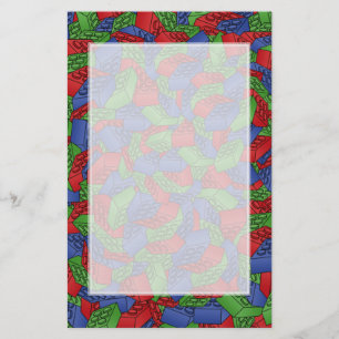 Pattern - Primary Colors Building Blocks Stationery