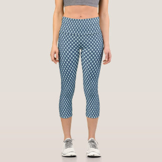 Pattern Print High Waist Yoga Capri XS (0-2) Leggings