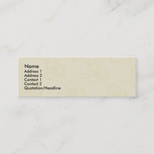 Pattern Profile Card Template (Front)