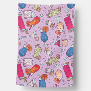 Pattern real cocktails and long drinks house flag