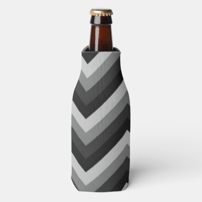 Pattern Retro Zig Zag Chevron Bottle Cooler (Bottle Front)