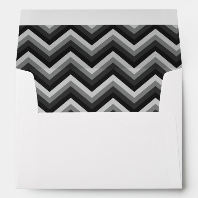 Pattern Retro Zig Zag Chevron Envelope (Back (Bottom))
