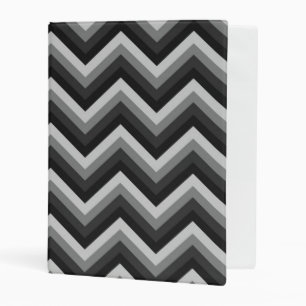 Pattern Retro Zig Zag Chevron Mini Binder
