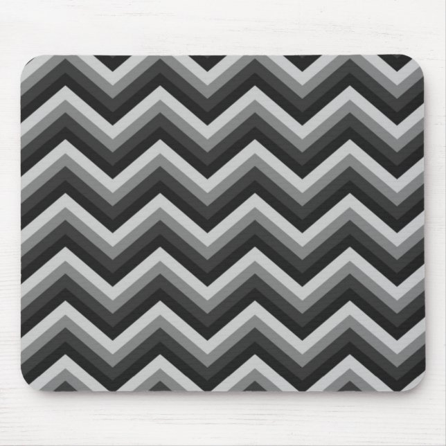 Pattern Retro Zig Zag Chevron Mouse Pad (Front)