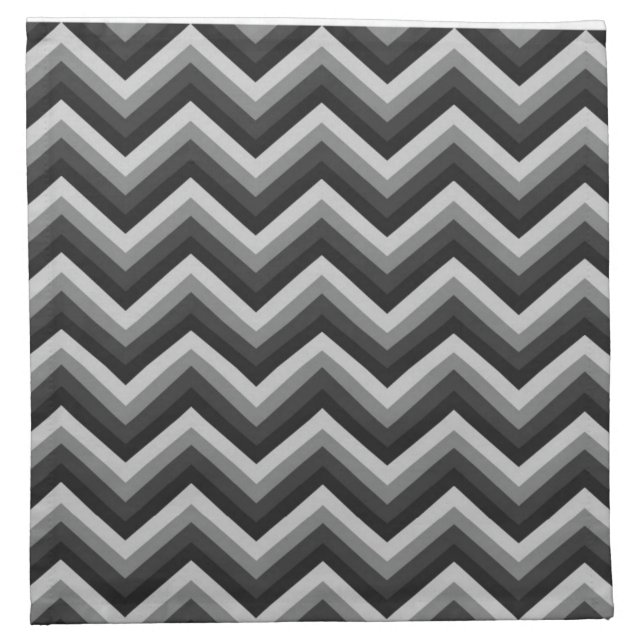 Pattern Retro Zig Zag Chevron Napkin (Front)