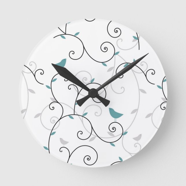 pattern round clock (Front)