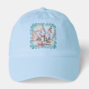 Pattern Sailboats Hat
