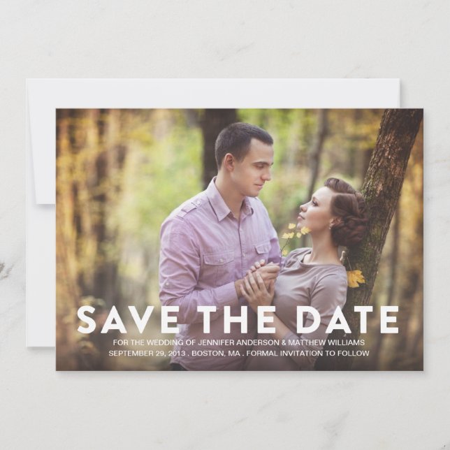 PATTERN | SAVE THE DATE ANNOUNCEMENT (Front)