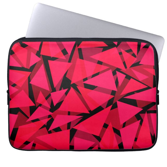 pattern scarlet bright red ,geometric ,abstract th laptop sleeve (Front)